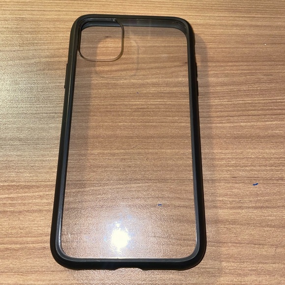 Clear iPhone 11 Case with Black Trim - Picture 1 of 1